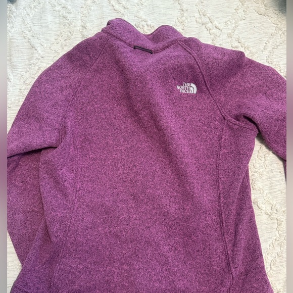 North Face Purple Full Zip Fleece Jacket - Picture 4 of 4